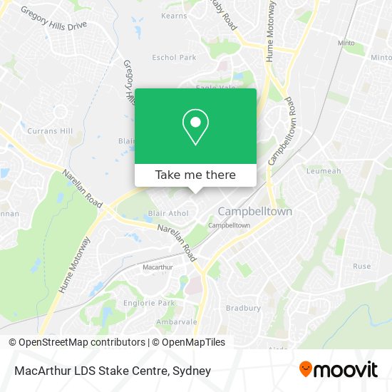 MacArthur LDS Stake Centre map