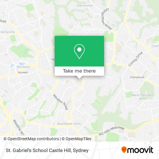 St. Gabriel's School Castle Hill map