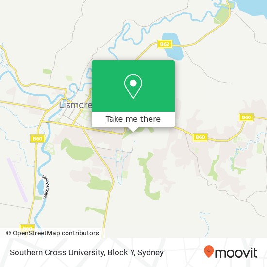 Southern Cross University, Block Y map