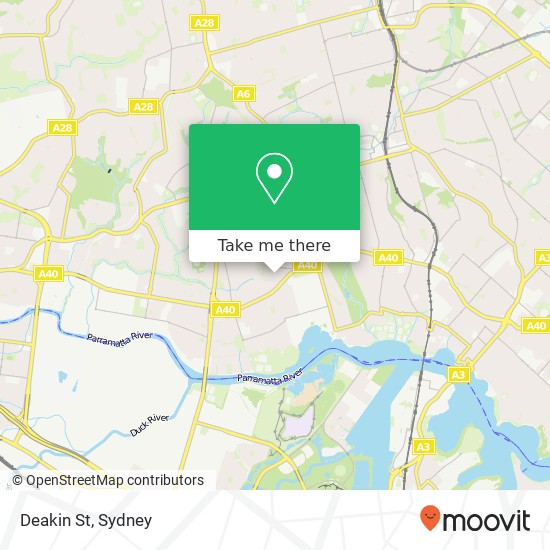 Mapa Deakin St