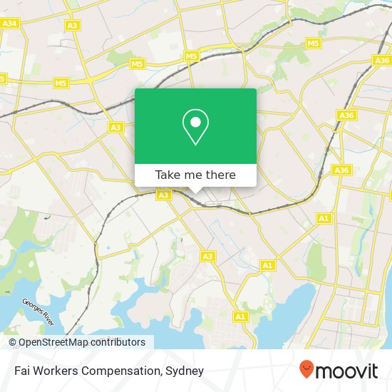 Fai Workers Compensation map