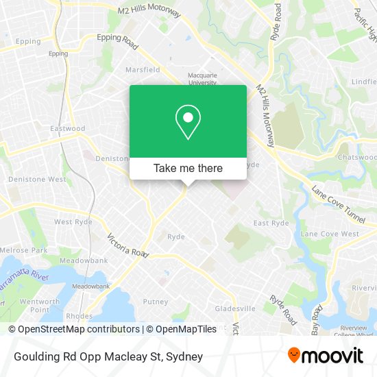 Goulding Rd Opp Macleay St map