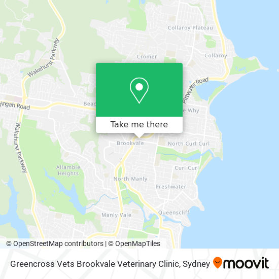 Greencross Vets Brookvale Veterinary Clinic map