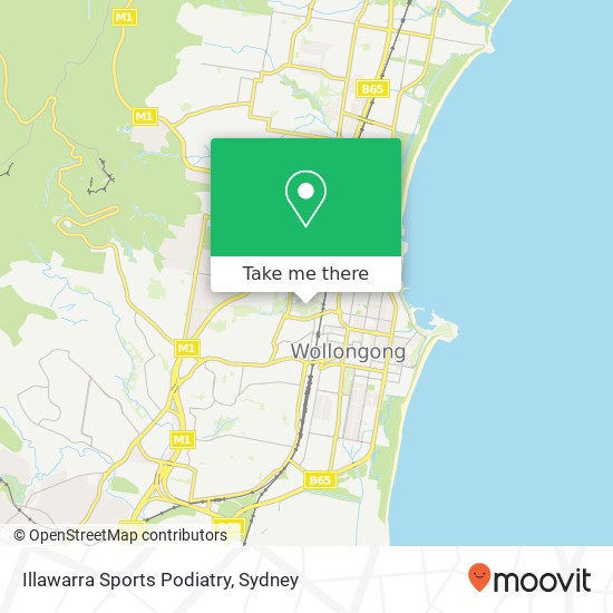 Mapa Illawarra Sports Podiatry