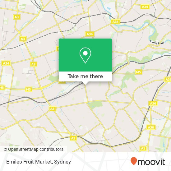 Mapa Emiles Fruit Market