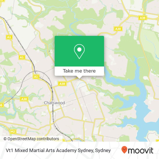 Mapa Vt1 Mixed Martial Arts Academy Sydney