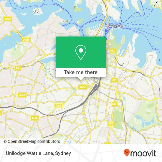 Unilodge Wattle Lane map