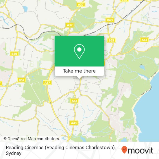 Reading Cinemas (Reading Cinemas Charlestown) map
