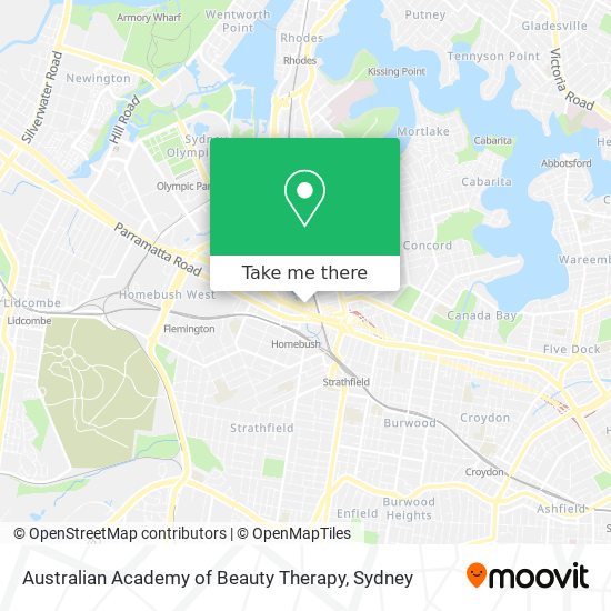 Australian Academy of Beauty Therapy map