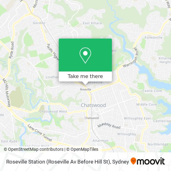 Roseville Station (Roseville Av Before Hill St) map