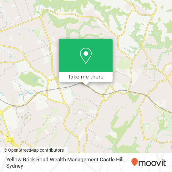 Yellow Brick Road Wealth Management Castle Hill map