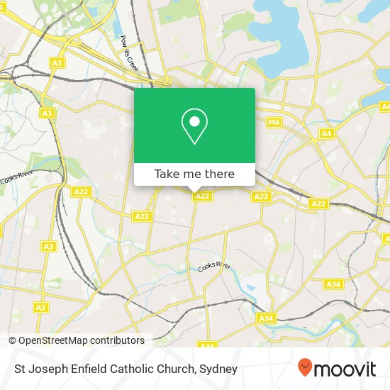 Mapa St Joseph Enfield Catholic Church