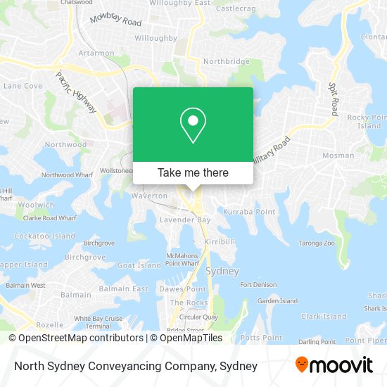 North Sydney Conveyancing Company map