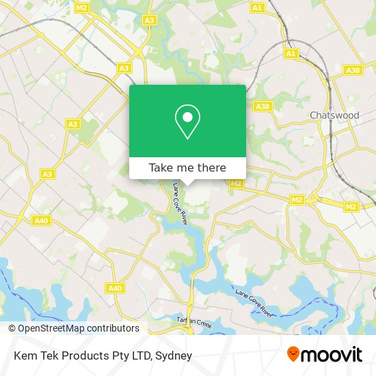 Kem Tek Products Pty LTD map