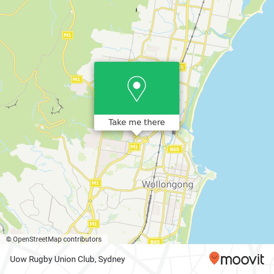 Uow Rugby Union Club map