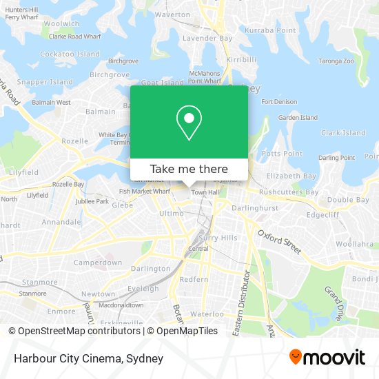 Harbour City Cinema map