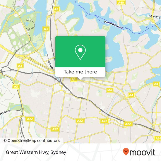 Great Western Hwy map