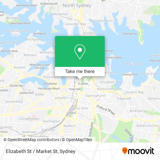Elizabeth St / Market St map