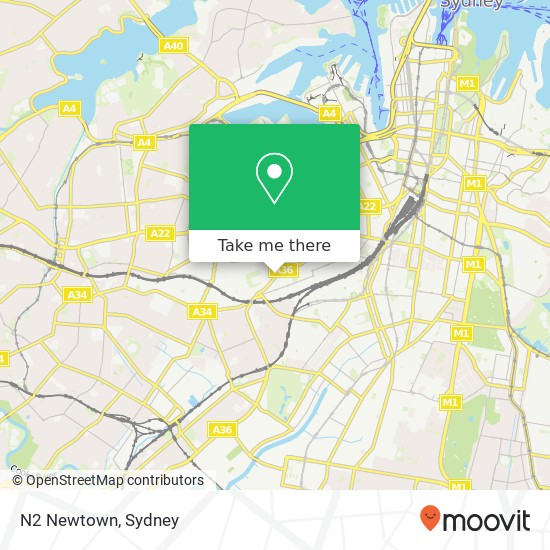 N2 Newtown map