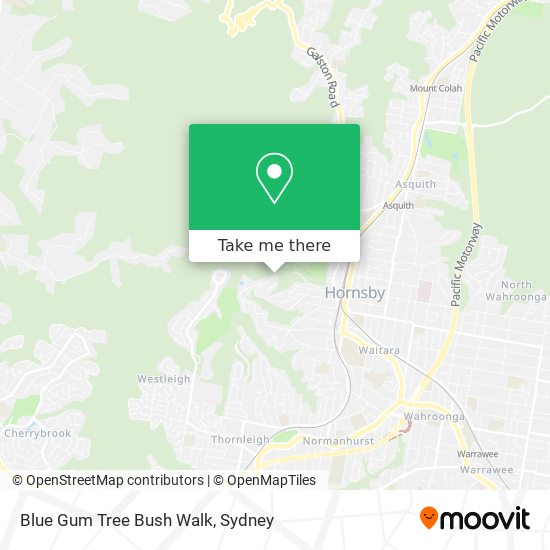 Blue Gum Tree Bush Walk map