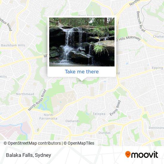 Balaka Falls map