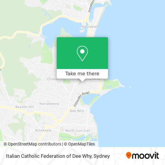 Italian Catholic Federation of Dee Why map