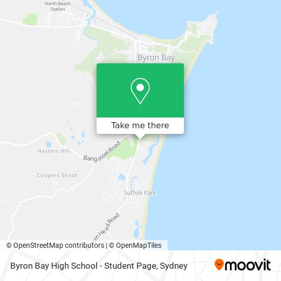 Mapa Byron Bay High School - Student Page