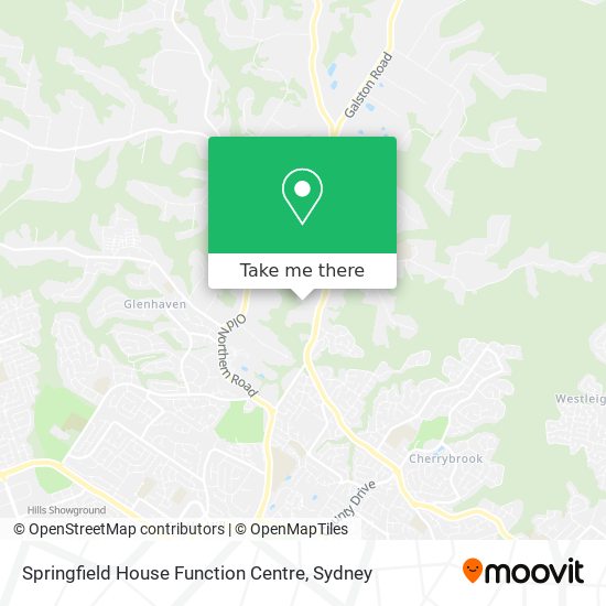 Springfield House Function Centre map