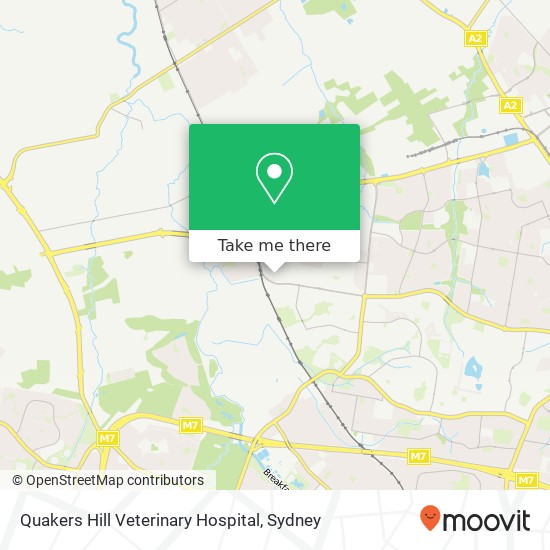 Mapa Quakers Hill Veterinary Hospital