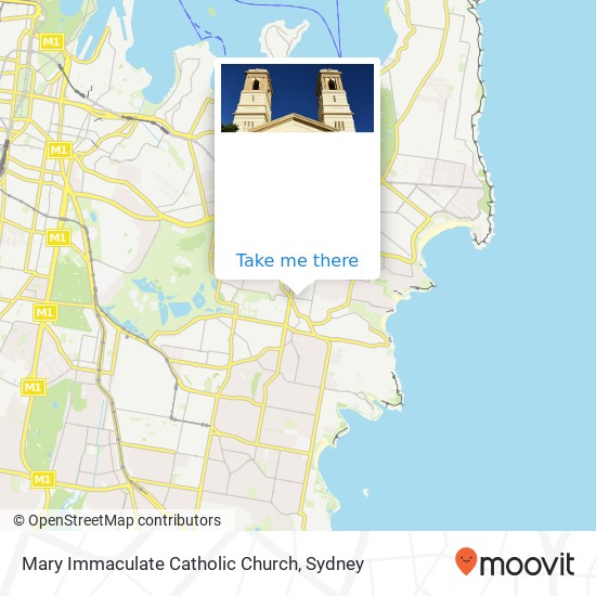 Mary Immaculate Catholic Church map