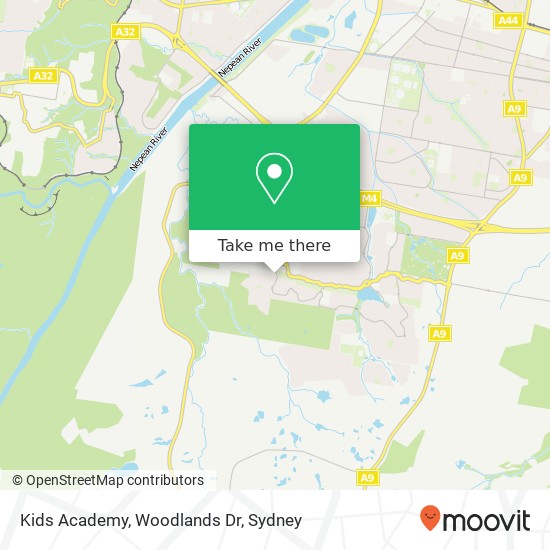 Kids Academy, Woodlands Dr map