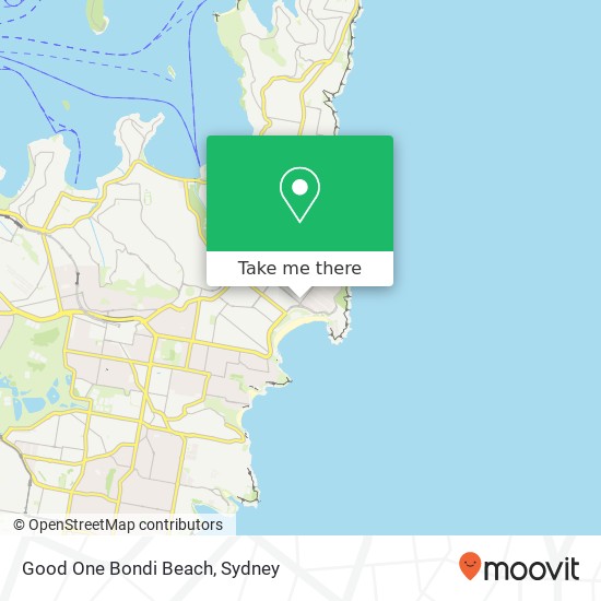 Good One Bondi Beach map