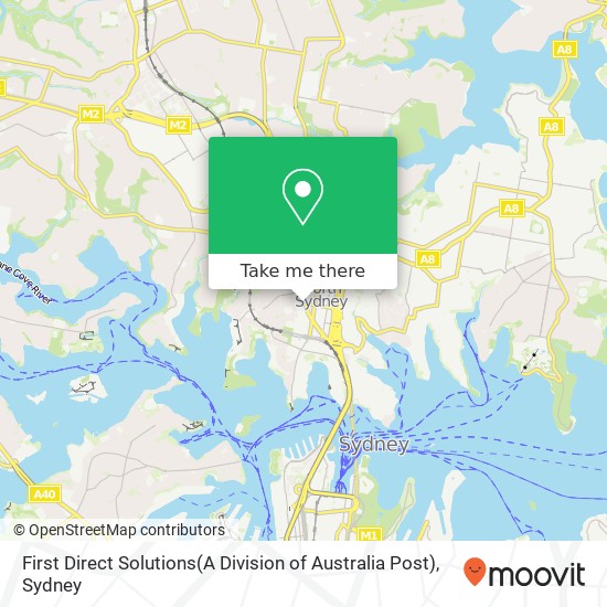 First Direct Solutions(A Division of Australia Post) map
