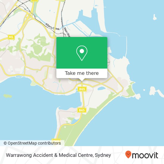 Warrawong Accident & Medical Centre map