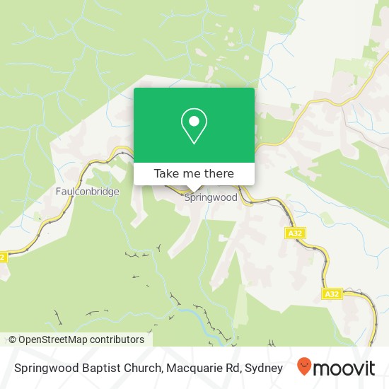 Springwood Baptist Church, Macquarie Rd map