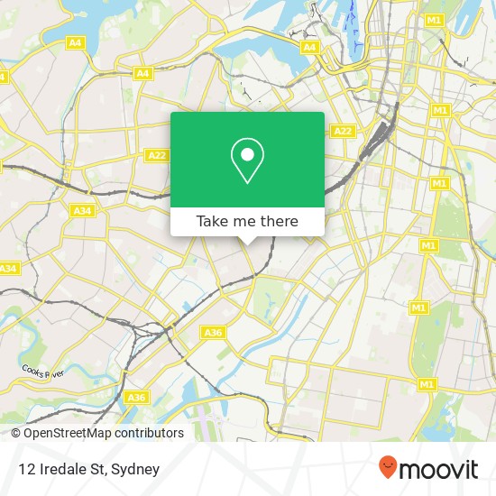 Mapa 12 Iredale St