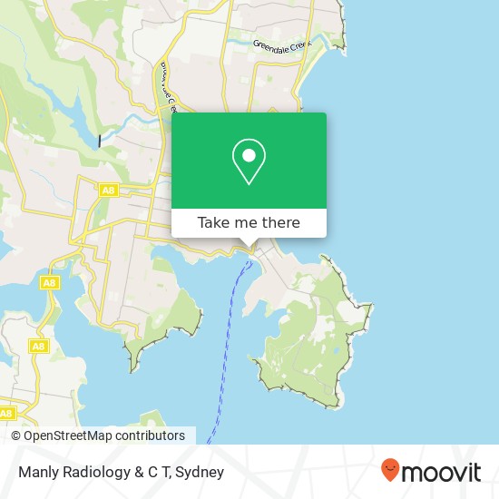 Mapa Manly Radiology & C T