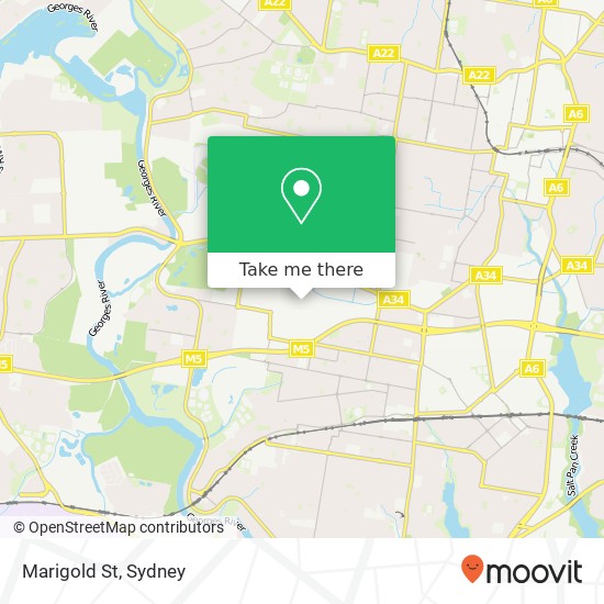 Marigold St map