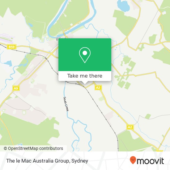 The le Mac Australia Group map