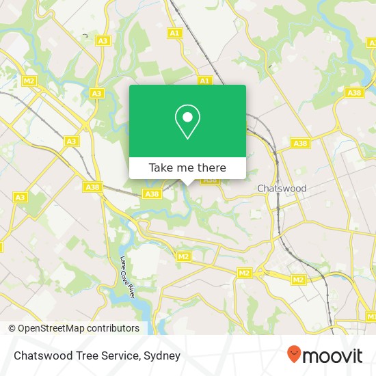 Chatswood Tree Service map