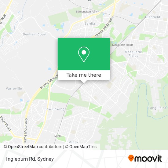 Ingleburn Rd map