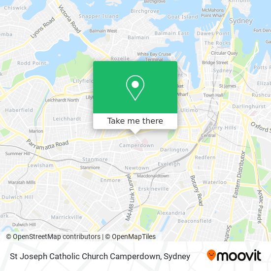 St Joseph Catholic Church Camperdown map