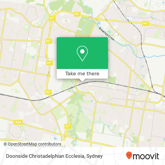 Doonside Christadelphian Ecclesia map