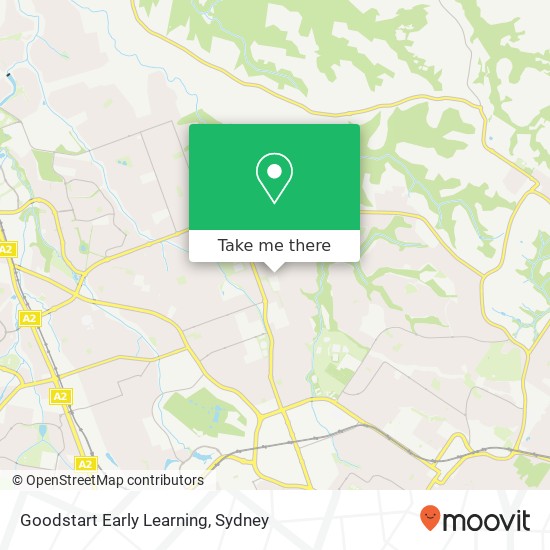 Mapa Goodstart Early Learning