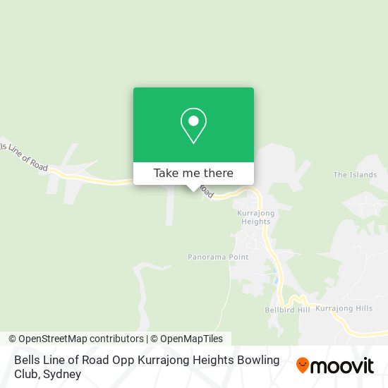 Mapa Bells Line of Road Opp Kurrajong Heights Bowling Club