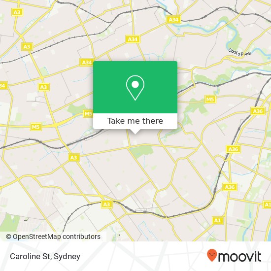 Mapa Caroline St