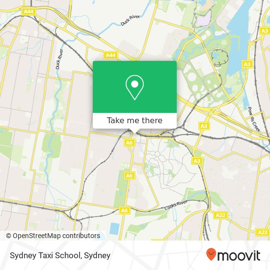Sydney Taxi School map
