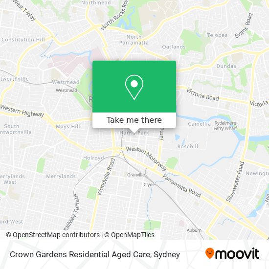 Mapa Crown Gardens Residential Aged Care