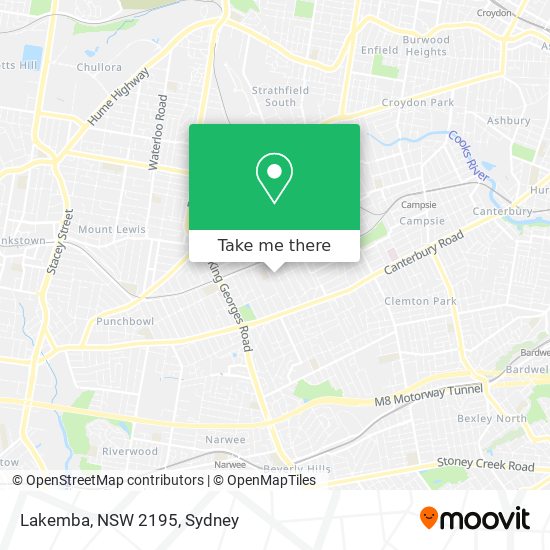 Lakemba, NSW 2195 map