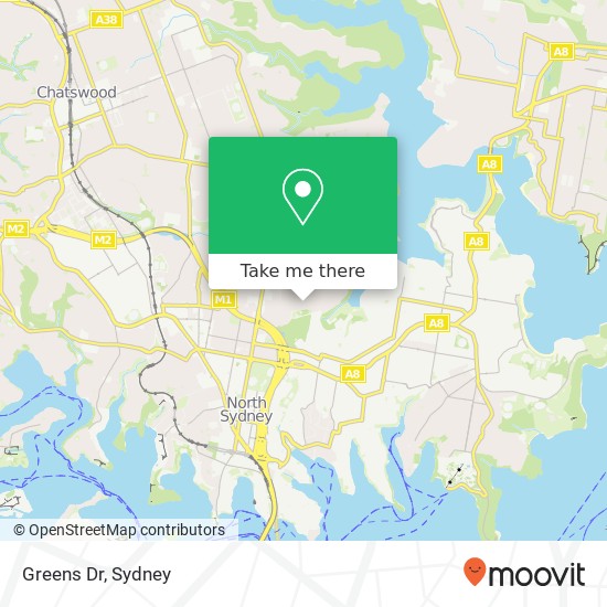 Greens Dr map